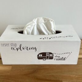 Kosmetikbox breit Camping/Stay wild