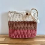 Häkel Schultertasche Smilla (Nature/Mocca/Rusty)