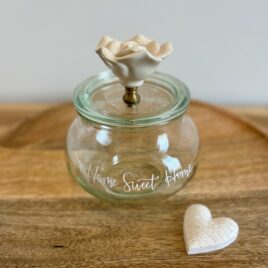 Bonbonnière Schmuck Home Sweet Home 1/2 Liter